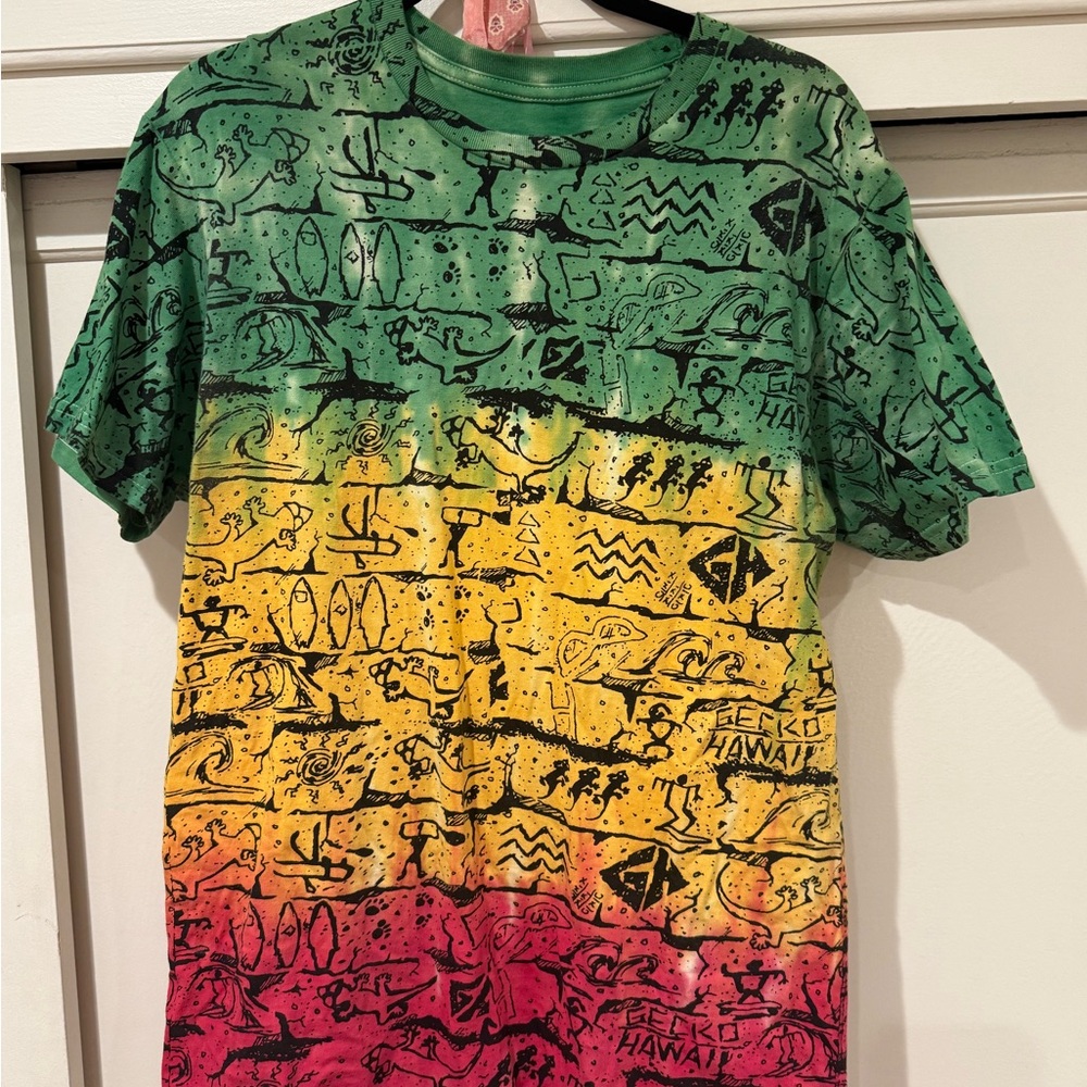 Gecko Hawaii Rasta T-Shirt